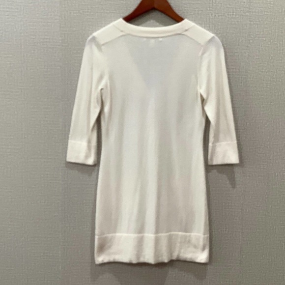 Silk Cashmere Blend Banana Republic Ivory Cardigan Sweater XS - Picture 4 of 6